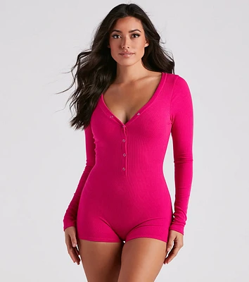 Dream Of Me Long Sleeve Pajama Romper