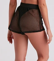 Trendy Mood Sheer Mesh Shorts