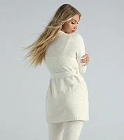 Tied Cozy Chenille Tie-Waist Robe