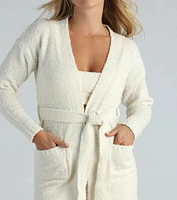 Tied Cozy Chenille Tie-Waist Robe