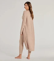 Cozy Layers Chenille Knit Long Sleeve Duster