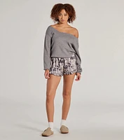 Cute Vibe Tie-Dye Satin Ruffled Shorts