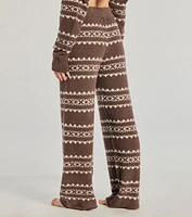 Cozy Wonderland Fair Isle Chenille Knit Pajama Joggers