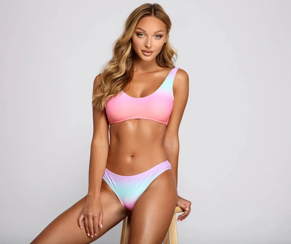 Dreaming of Summer Ombre Swim Top