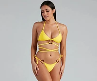 Glowing Paradise O-Ring Bikini Top