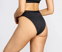 Minimal High Waist Swim Bottoms