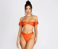 Sunkissed Babe High Waist Swim Bottoms