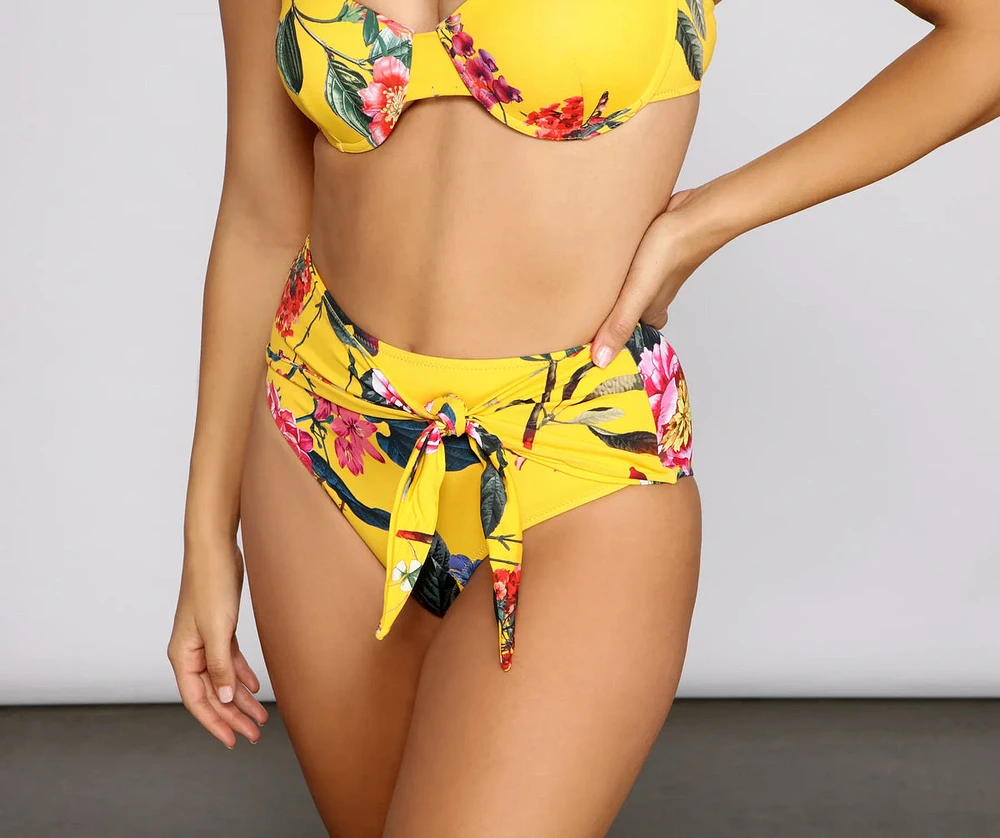 Get Sprung Floral Bikini Bottoms