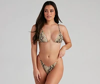 Snake Sass Bikini Bottoms