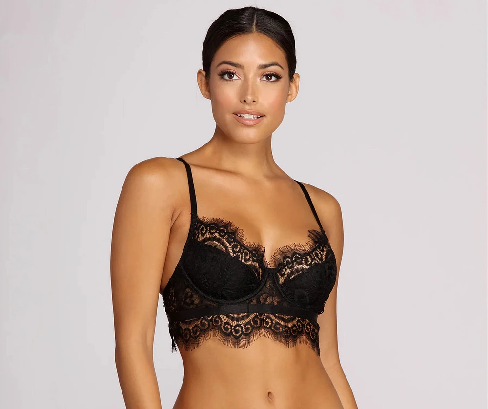 Love Lace Scalloped Bra