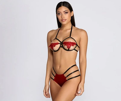 What Dreams Are Made Of Velvet Bra + Panty Set