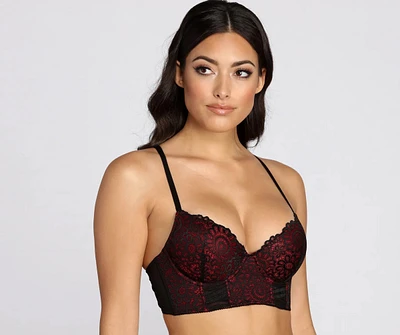 Dahlia Push Up Lattice Bra 2 Pack