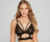 Locked Mesh Buckle Bralette