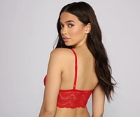 Lovestruck Caged Lace Longline Bra