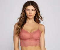 Love Note Longline Lace Bralette