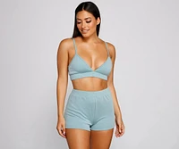 Cozy Basic Triangle Pajama Bralette