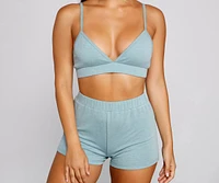 Cozy Basic Triangle Pajama Bralette