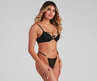 Cutout For Diamonds Caged Bra And Panty