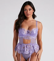 Bad Intentions Satin Lace Bra And Panty