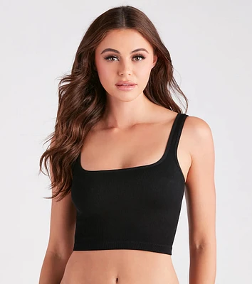 Forever A Staple Seamless Knit Bra Top