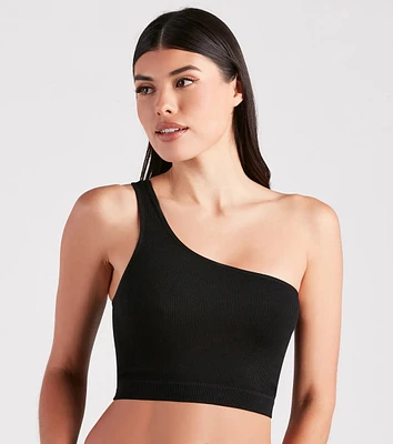 Relax A Little Seamless One-Shoulder Tank Bra