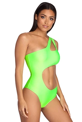 Glow Bright Cut Out Swimsuit