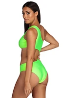 Glow Bright Cut Out Swimsuit