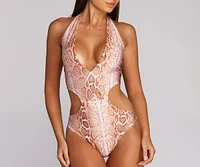 Animal Instinct Cutout Swimsuit