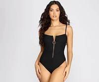 Zip It O-Ring Swimsuit