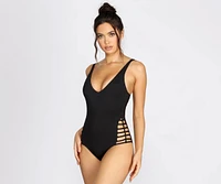 Lookin' Heavenly Cut Out One Piece Swimsuit