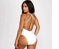 Summer Stunner Lace Up Swimsuit