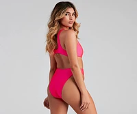 Beach Party Hoop One Piece Swimsuit