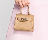 Too Little, Late Faux Leather Mini Purse