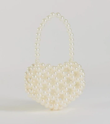 Heart For Pearls Mini Handbag