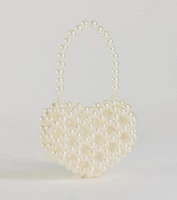 Heart For Pearls Mini Handbag