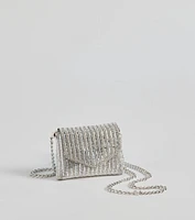 Sparkle And Glow Rhinestone Mini Clutch