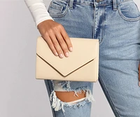 Sleek Sophistication Envelope Crossbody