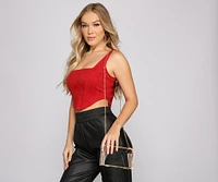 Clearly on Trend Box Crossbody