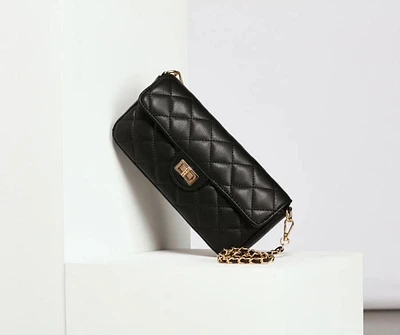 Stylish Stunner Quilted Diamond Crossbody