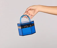 Trend Alert Acrylic Geometric Purse