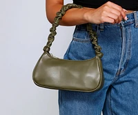 On Trend Faux Leather Shoulder Bag