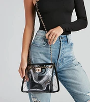 Chic Trendsetter Clear Handbag