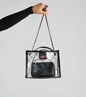 Chic Trendsetter Clear Handbag