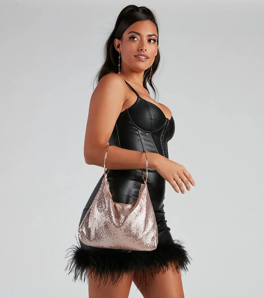 Life Of The Party Glitzy Mesh Bag