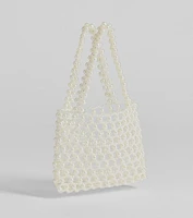 Sweetly Elite Faux Pearl Handbag