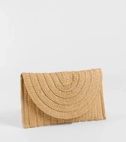 Palm Beach Straw Clutch