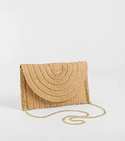 Palm Beach Straw Clutch