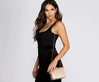 Rhinestone Structured Mini Tote
