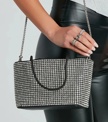 All About The Rhinestone Mini Tote Bag