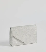 Glitzy Chic Glitter Envelope Clutch